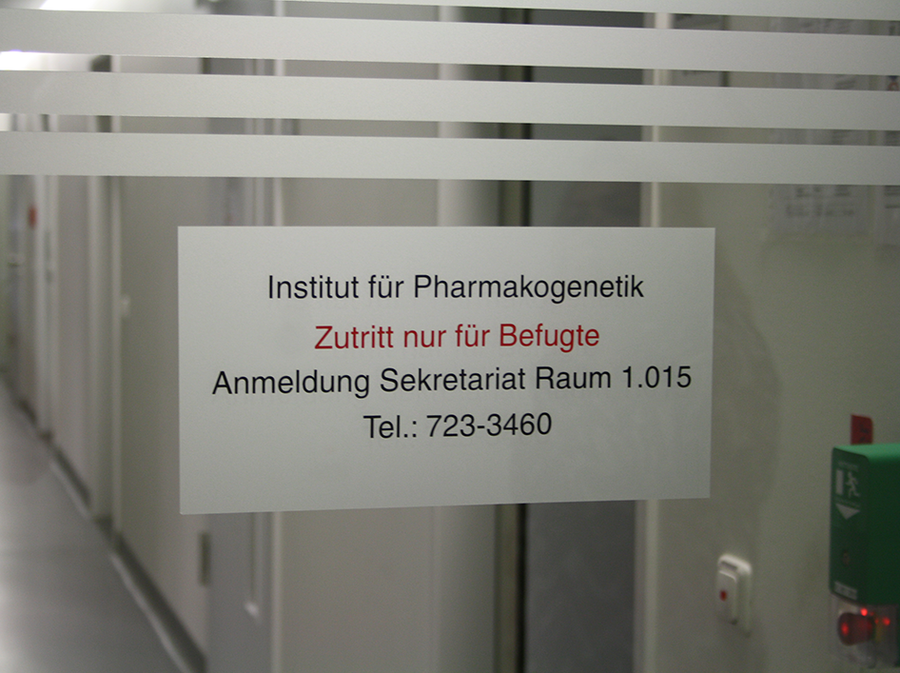 Sensibler Laborbereich des Uniklinikums