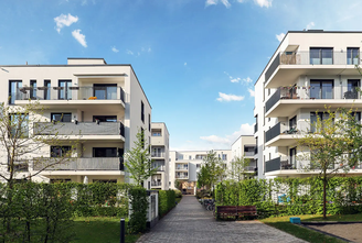 Zutrittsverwaltung bei Mehrfamilienhäusern Bei Mehrfamilienhäusern können unterschiedliche Berechtigungsstufen für Bewohner, Hausmeister oder Servicepersonal festgelegt werden.