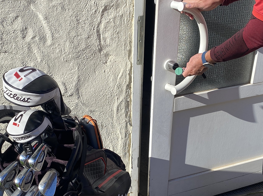 Die Türen werden mit einem Transponder geöffnet