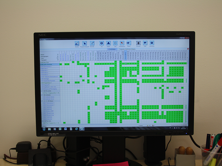 Vergabe von Zutrittsberechtigungen über die WILKA easy Software